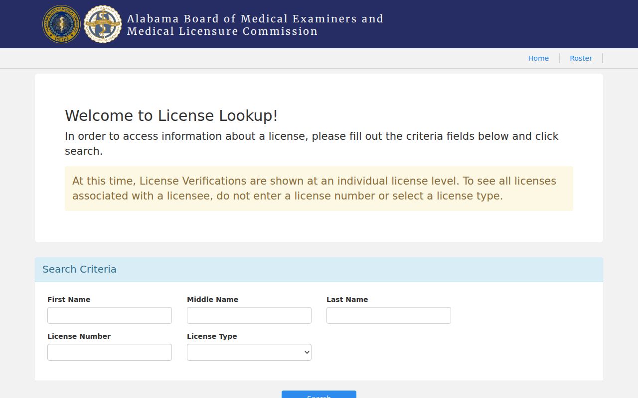 Birmingham residents directory medical license search