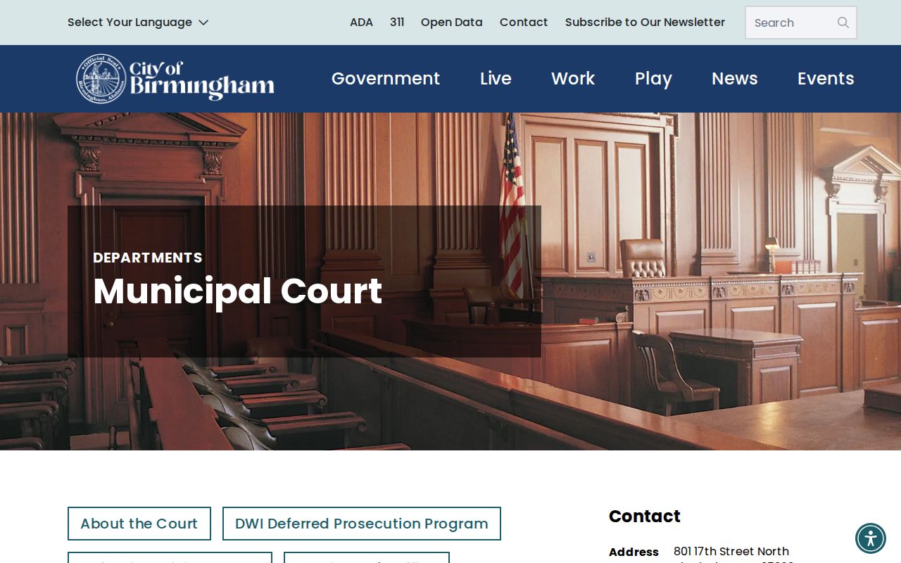 Birmingham neighbors municipal court contact source