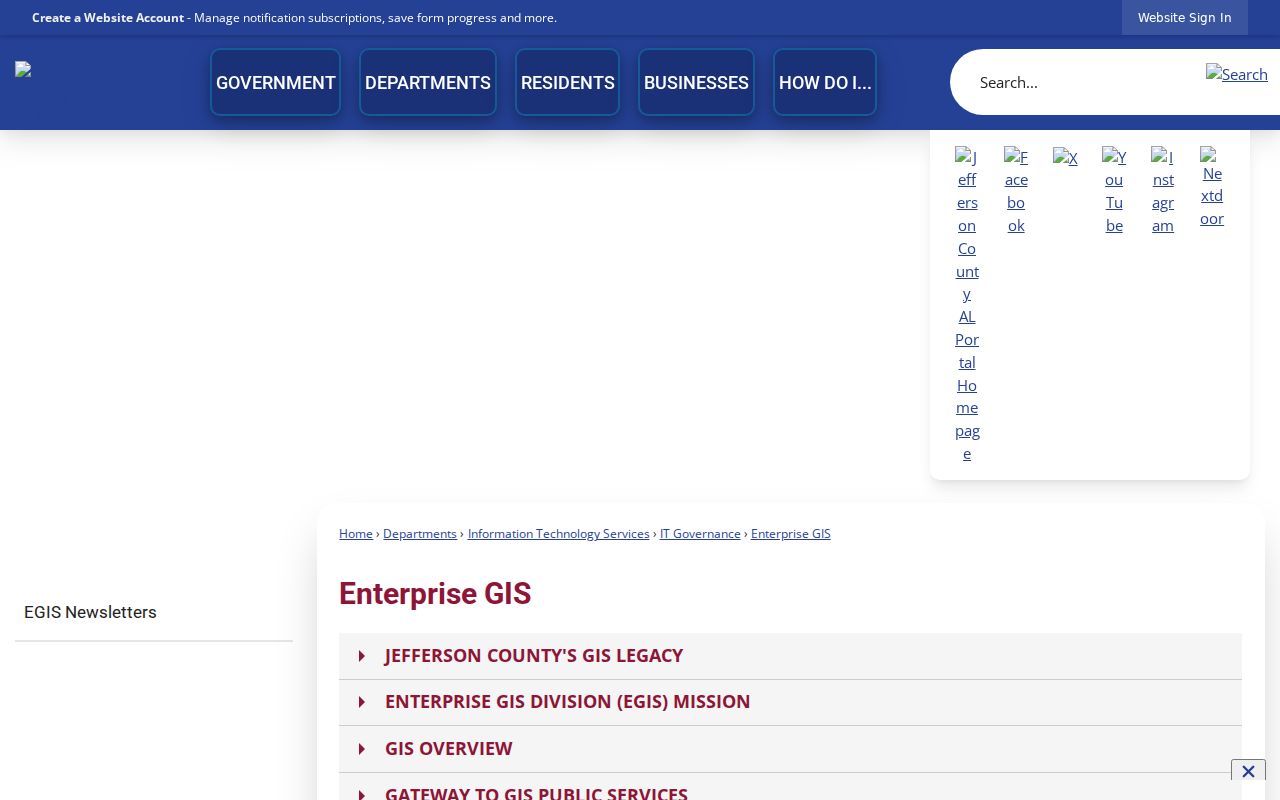 Birmingham street directory Jefferson County Enterprise GIS